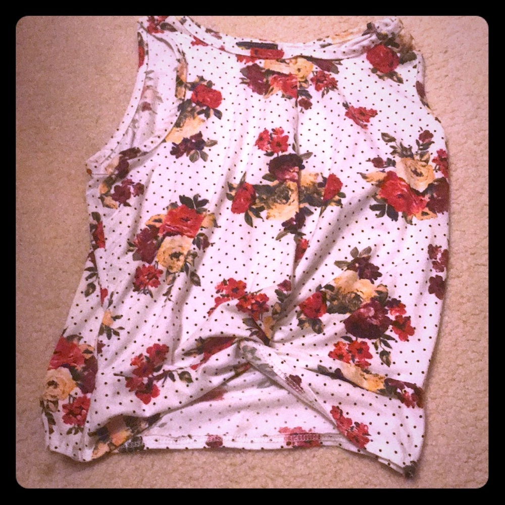 White Rose Tank Top